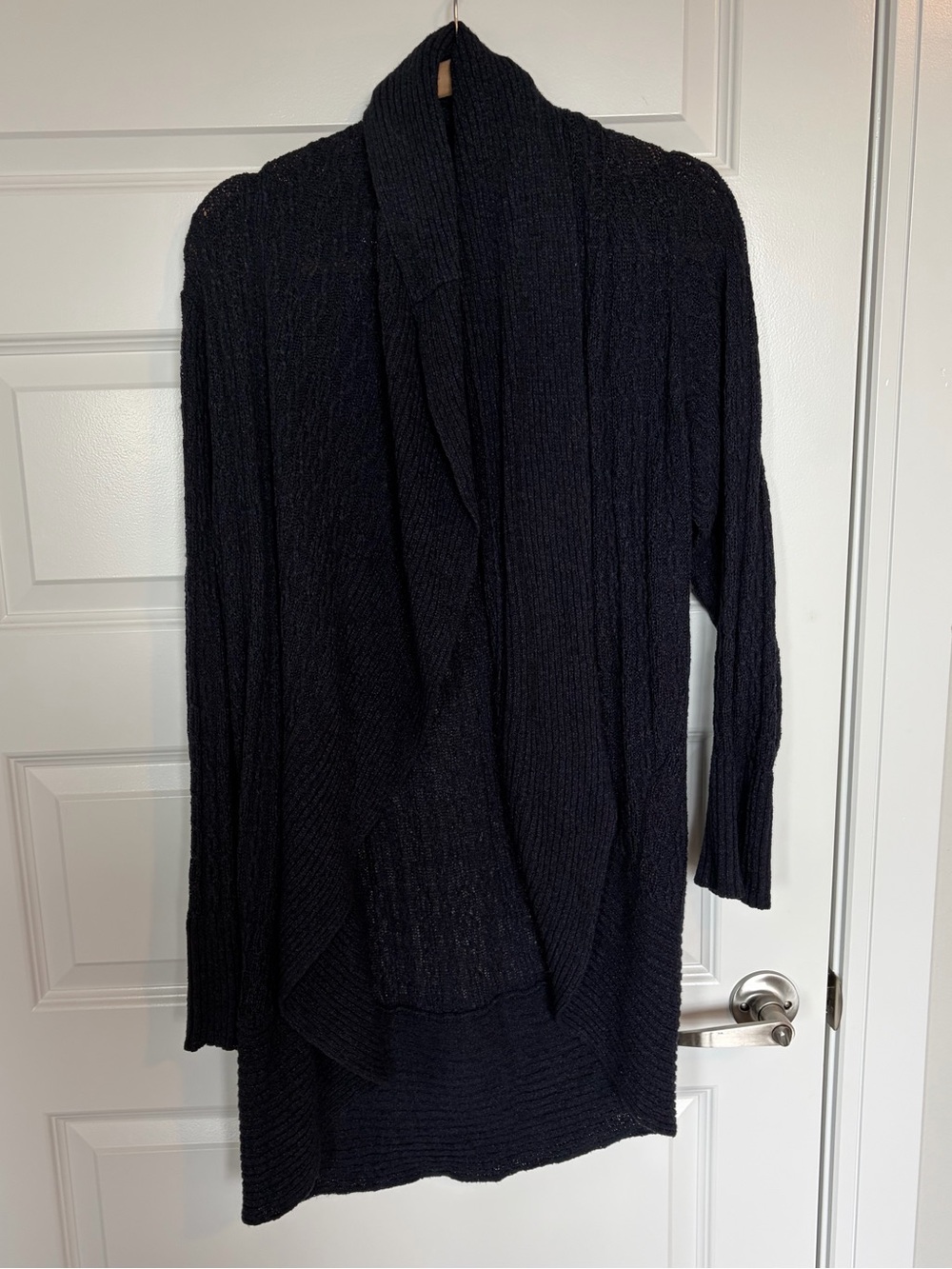 Colwater Creek Navy Blue Knit Cardigan